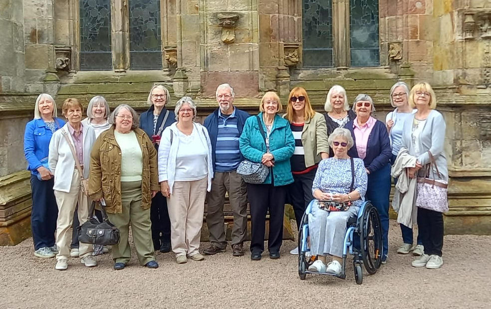 Group outside Rosslyn chapel