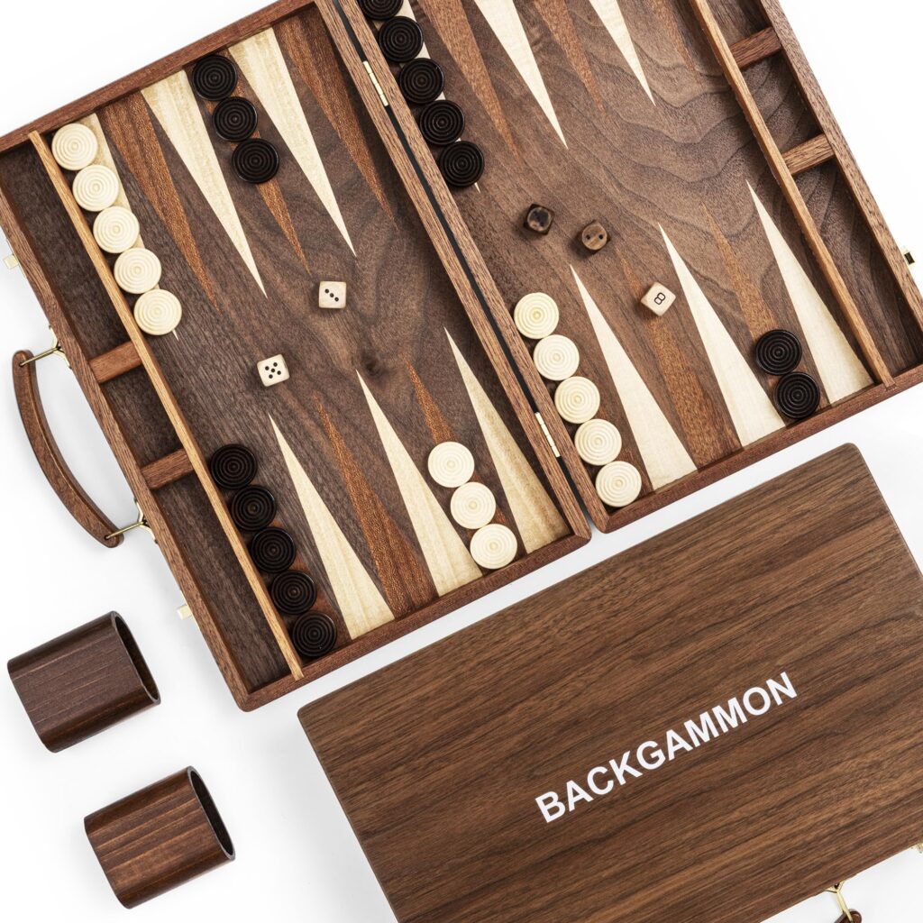 Typically rectangular, folding in the middle like a briefcase.