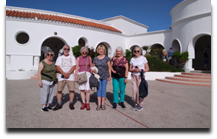 Group of travellers in Rhodes