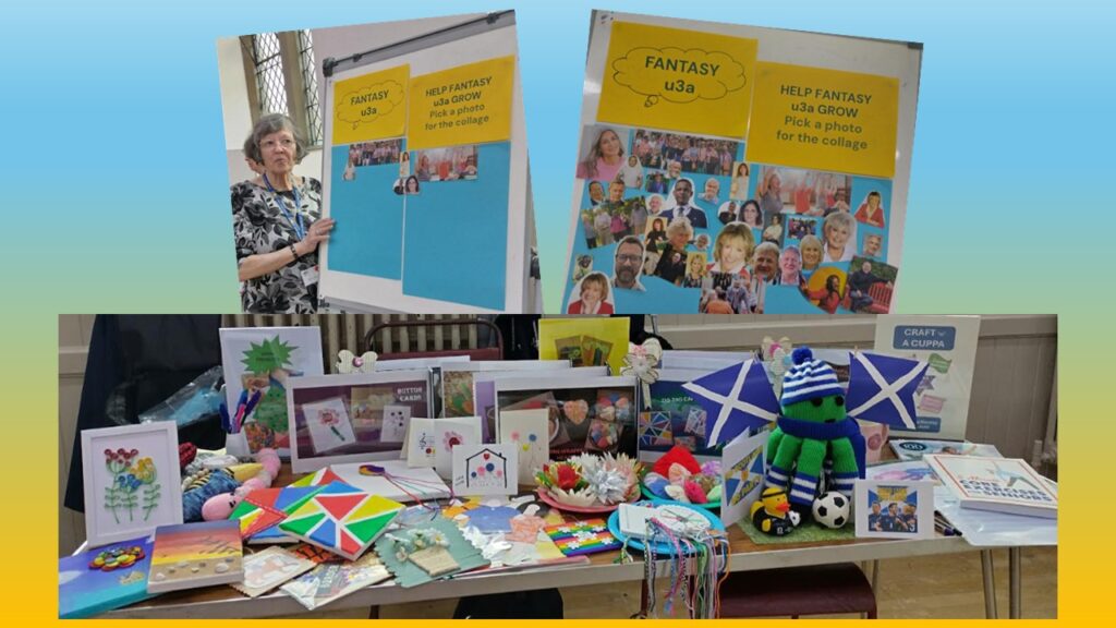 Craft 'n' a Cuppa Group stall