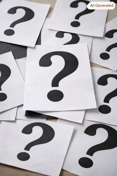 question marks