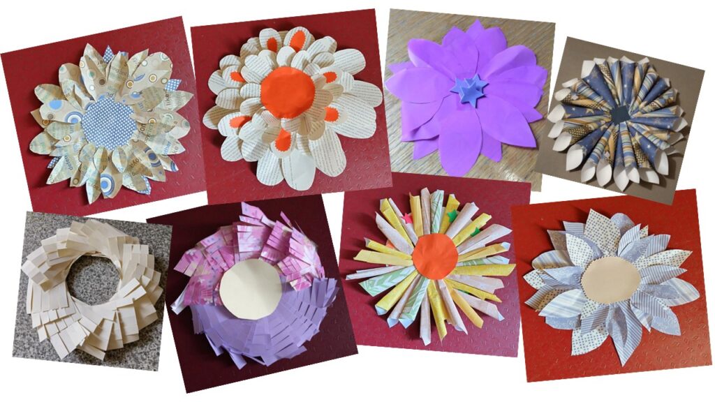 Paper wreath making